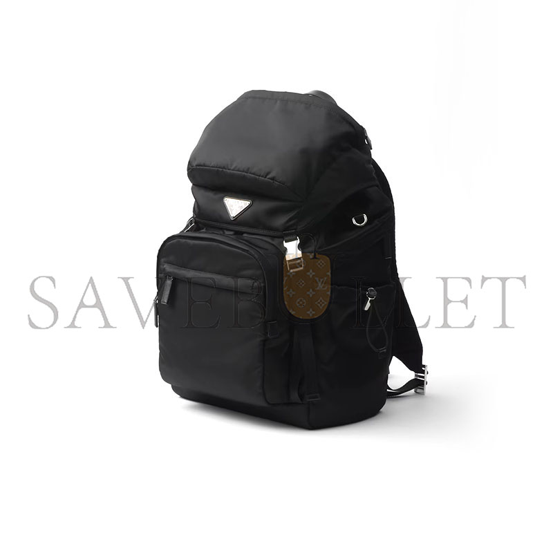 PRADA RE-NYLON AND SAFFIANO LEATHER BACKPACK 2VZ090 (57*32*19cm) PRADA RE-NYLON AND SAFFIANO LEATHER BACKPACK 2VZ090 (57*32*19cm)